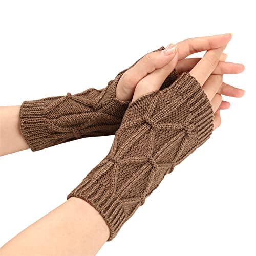 Outdoor Handschuhe Für Damen Einkaufen Wollhandschuhe Reiten Fahrrad Handschuhe Ohne Finger Stretch Winter Handschuhe Gestrickt Handschuhe Für Radfahren Fahren Laufhandschuhe Sport Fahrradhandschuhe von Generisch