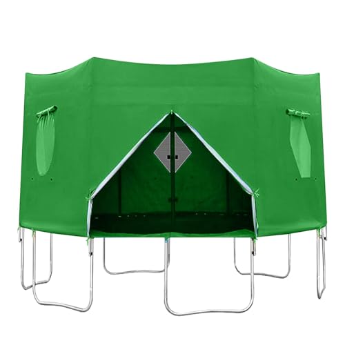 Outdoor Trampolin Zelt | Wetterfeste Trampolinabdeckung | Trampolin Sonnenschutz | Mehrzweck-Trampolin-Zubehörzelt schützt vor Wind und Sonne für 6 Stangen Trampolin von Generisch