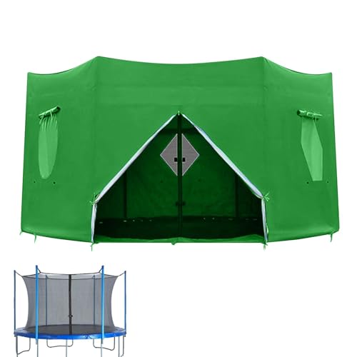 Outdoor Trampolin Zelt | Wetterfeste Trampolinabdeckung | Trampolin Sonnenschutz | Mehrzweck-Trampolin-Zubehörzelt schützt vor Wind und Sonne für 6 Stangen Trampolin von Generisch