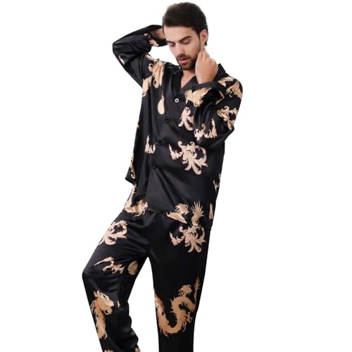 Outlet Angebote, Pyjama Set Damen Zweiteiler Schlafanzug - Loungewear Winter Fashion Seidenpyjama Aesthetic Damenschlafanzug Zweiteiliger Rundhals Hausanzug Sleepwear Oberteil Und Hose von Generisch