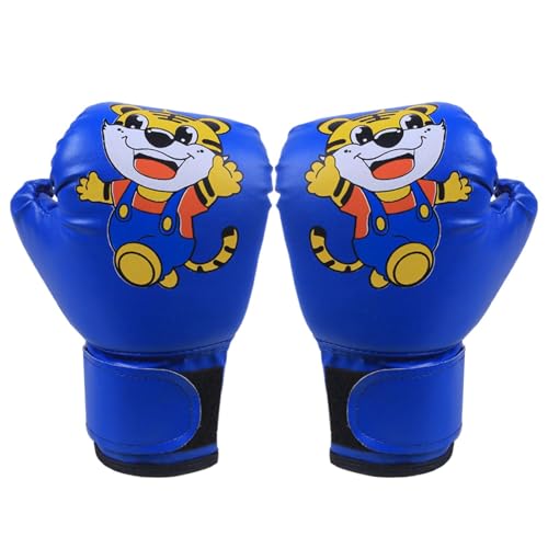 PU-Leder-Boxhandschuhe | Atmungsaktive Trainingshandschuhe für Jugendliche | Junior-Sparring-Boxhandschuhe für Boxsack, Kickboxen, Muay Thai, MMA | strapazierfähige Handschuhe für Kindertraining von Generisch