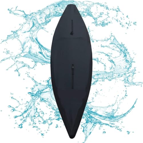 Paddle-Board-Abdeckung, Kajak-Aufbewahrungstasche - Kajak-Cockpit-Abdeckung, Sitzbezug, Kanu-Abdeckung, 4,1–4,9 m,Verschiedene Größen, strapazierfähige Oxford-Stoff-Kajakabdeckungen für die Lagerung i von Generisch