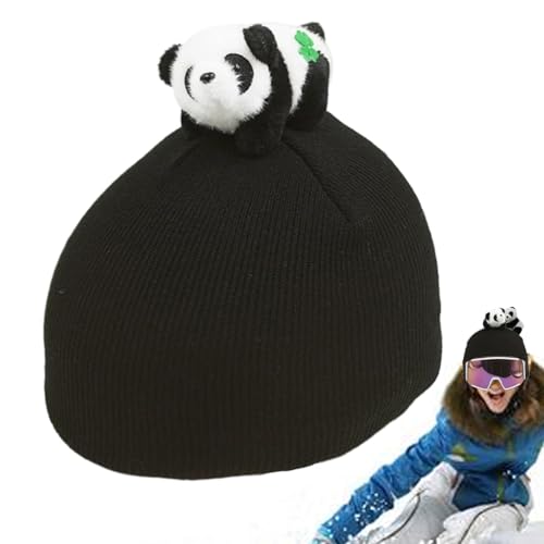 Panda Snowboard-Helmüberzüge,Snowboard-Helmüberzug - Warmer Motorradhelmbezug,Skihelmüberzüge für Kinder, Dicker Helmüberzug für Snowboard, Skateboard, Motorrad von Generisch