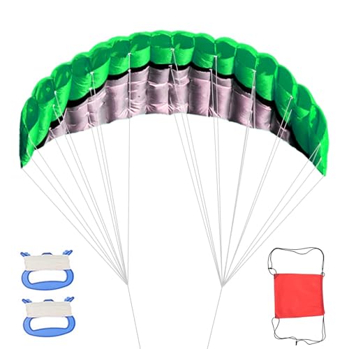 Parafoil-Drachen für Erwachsene,Lenkdrachen für Erwachsene | 2,5 m fliegender Surf-Stranddrachen - Outdoor-Sportspaß, faltbarer Fallschirm, große Kitesurf-Trainingsdrachen für Kite-Anfänger, Kinder, E von Generisch
