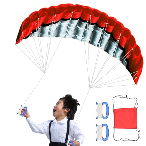 Parafoil-Drachen für Erwachsene,Lenkdrachen für Erwachsene | 98-Zoll-Surfdrachen, Flugdrachen mit Flugwerkzeug | Outdoor-Sportspaß, faltbarer Fallschirm, große Kitesurf-Trainingsdrachen für Kite-Anfän von Generisch