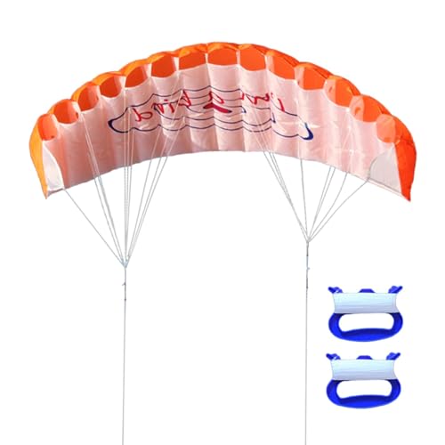 Parafoil Drachen für Erwachsene – Fallschirm Hochfliegender Drachen mit 1,4 m Doppellinien – Hochfliegende Große Drachen mit Müheloser Kontrolle Tragbares Design für Outdoor, Strandtage, Kinder von Generisch