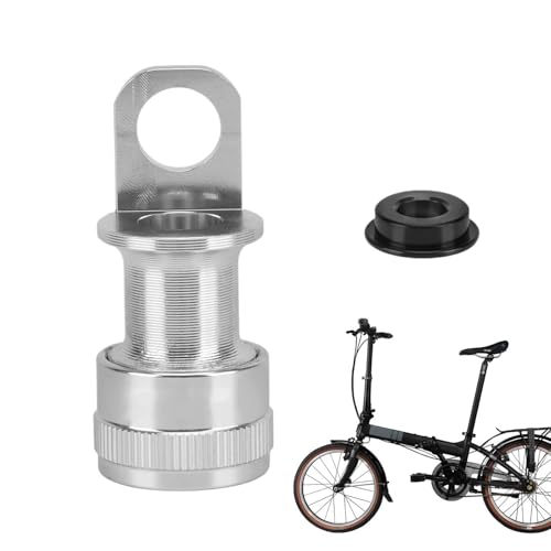 Pedal-Schnellverschluss-Schnalle, Fahrrad-Pedaladapter aus Aluminiumlegierung, Pedalschnallenhalter für Falträder, Schnellspannkopf, Befestigungsadapter aus Aluminiumlegierung für Fahrräder von Generisch