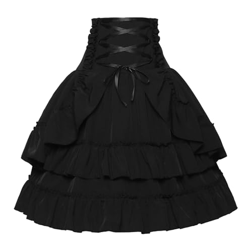 Petticoat schwarz, Tüll Damen Fasching Ballett Petticoat - Karneval Kostüm Tüllrock 50er Tütü Rock Kurz Unterrock Tutu Damenrock Reifrock Ballet Tanzkleid Rockabilly Partykleid von Generisch