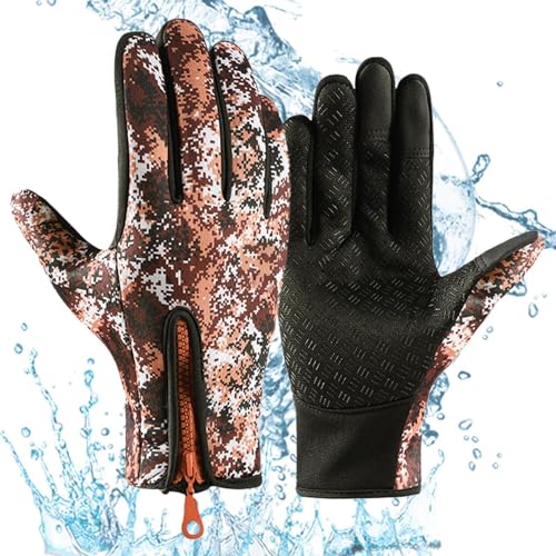 Phone Touch Winter-Fäustlinge,Cycling Touch Control-Fäustlinge,1 Paar warme Fäustlinge Touch Control Fäustlinge zum Radfahren - Wasserdichte und winddichte Handschuhe für kaltes Wetter, rutschfeste Kl von Generisch