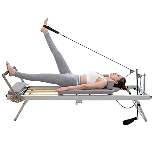 Pilates Ausrüstung Multifunktionales Klapp-Yoga-Bett - Home Pilates Reformer für Haushaltsübung, Fitnessgeräte Einstellbare Intensität von Generisch