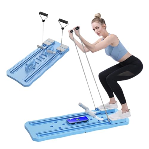 Pilates Board, Foldable Ab Core Trainer, at Home Pilates Kit, Multifunctional Fitness Boarding, 36.61x14.17x0.98 Inch/20.98x14.76x4.53 Inches for Home Workouts Women Men von Generisch