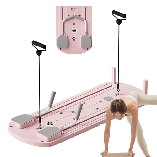 Generisch Pilates Reformer Maschine - Faltbarer Pilates Reformer mit automatischem Rebound und Bauchmuskelroller für Heimtraining - Pink, PP + Schaumstoff Generisch Pilates Reformer Maschine - Faltbarer Pilates Reformer mit automatischem Rebound und Bauchmuskelroller für Heimtraining - Pink, PP + Schaumstoff von Generisch