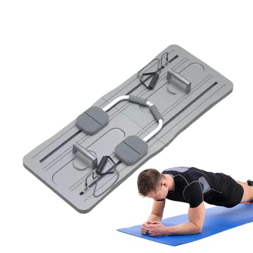 Pilates Reformer Board, Multifunktionales Übungsbrett mit automatischem Rückprall, Faltbares Tragbares Pilates-Board, Ab Trainer Trainingsgeräte für Zuhause von Generisch