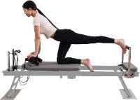Pilates Reformer Maschine für Heimstudio | Faltbarer Cardio-Fitness-Rebounder | Bis zu 200 kg Gewichtskapazität | Pilates Home Workout System für Home Gym von Generisch