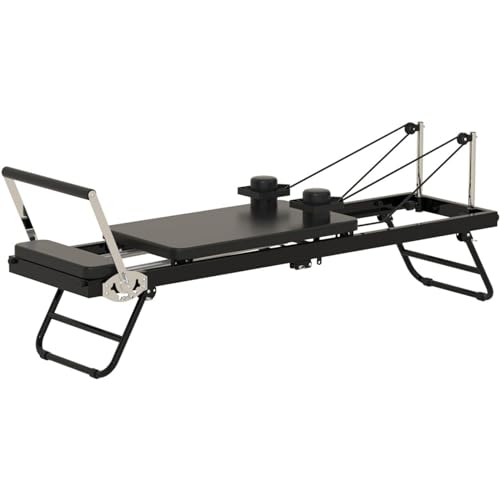 Pilates Reformer Workout Machine - Faltbare Heim-Fitnessgeräte für Pilates Workout - Zubehör für Pilates Reformer - Gym & Home Use, Perfekt für Ganzkörperübungen von Generisch