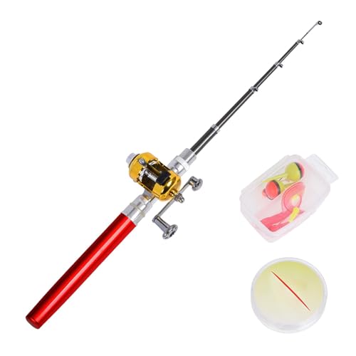 Pocket Pen Angelrute | Pen Rod Reel Combo | Portable Fishing Rod Pen | Angelrute Reel Combo, Pocket Fishing Rod, Compact Fishing Rod Hikers, Pen Fishing Rod Portable, Rod Pen Backpackers von Generisch