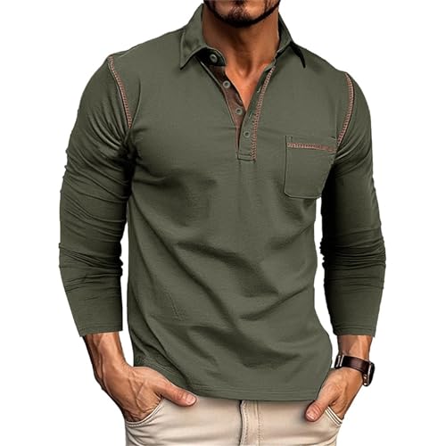 Poloshirt Herren Langarm Funktions Poloshirt Herren Shirt Kurzarm Slim Fit Polohemd Trachten mit Brusttasche Hemd Polohemden Große Größen Sport Poloshirts T Männer Golf Sommer Grün XL Poloshirt Herren Langarm Funktions Poloshirt Herren Shirt Kurzarm Slim Fit Polohemd Trachten mit Brusttasche Hemd Polohemden Große Größen Sport Poloshirts T Männer Golf Sommer Grün XL von Generisch