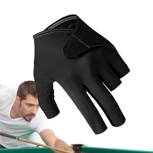 Pool-Handschuhe für Herren, Billard-Handschuhe für Damen | Atmungsaktive Sporthandschuhe Poolhandschuhe für Damen | Elastische Pool-Billard-Handschuhe für die Linke Hand für Billardaktivitäten von Generisch