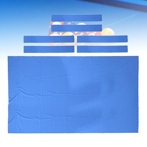 Pool-Tischdecken-Ersatz-Set – Professionelle Pool-Tischdecke aus Filz für 2,1 m/2,4 m/2,7 m Tische mit 6 Seitenwicklungen – Hochleistungs-Billard-Sporttisch-Filzkissen von Generisch