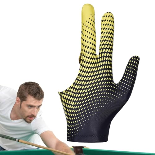 Poolhandschuhe für Herren, Billardtisch-Handschuhe, atmungsaktive Pool-Queue-Handschuhe, Shooter Queue, Sporthandschuhe für linke oder rechte Hand, Indoor-Billardzubehör von Generisch