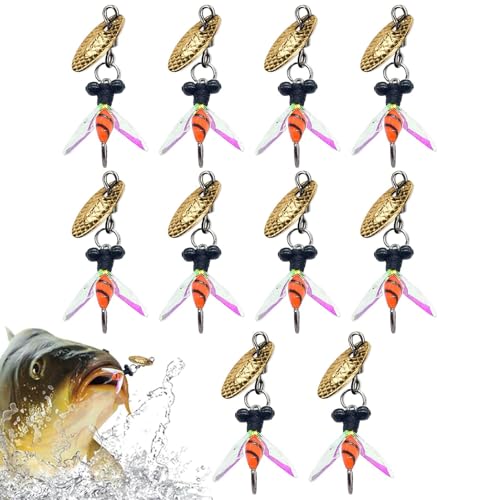 Popper zum Fliegenfischen,Fliegen-Popper-Köder für Barsche | Realistische Trockenfliege zum Fliegenfischen,Angelset, Fliegenfischköder-Set für Forelle, Barsch, Lachs, Regenbogenforelle, Hecht, Karpfen Popper zum Fliegenfischen,Fliegen-Popper-Köder für Barsche | Realistische Trockenfliege zum Fliegenfischen,Angelset, Fliegenfischköder-Set für Forelle, Barsch, Lachs, Regenbogenforelle, Hecht, Karpfen von Generisch