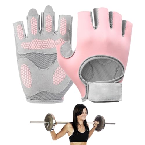 Powerlifting-Handschuhe, atmungsaktive Halbfinger-Handschuhe, Hochleistungs-Handgelenkstütze, Hebehandschuhe mit verbesserter Haltbarkeit, rutschfeste Sporthandschuhe für Training, Gewichtheben, von Generisch