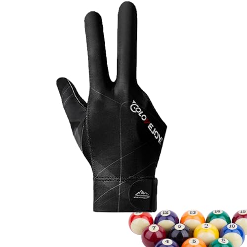 Professionelle Billardhandschuhe – Sport Fingerlose Handschuhe | Hochelastischer Touchscreen Tischtennis | Atmungsaktive und Erspirable Handschuhe | Rutschfeste Billard Pool Handschuhe für Links- / von Generisch