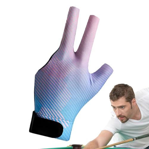 Professionelle Billardhandschuhe | Unisex Sport Billard Drei-Finger-Handschuhe Billardausrüstung für Amateure und Profispieler von Generisch