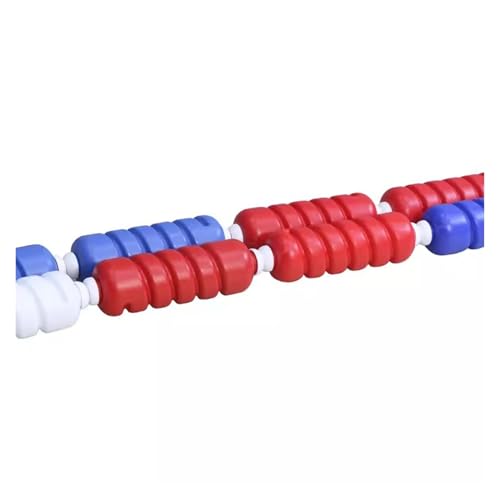 Professionelle Schwimmbad-Trenner, schwimmende Schnur für Training und Wettkampf, Bootfahren, Spiralfloat-Linien, 9 cm/12 m Poolspur-Trenner von Generisch