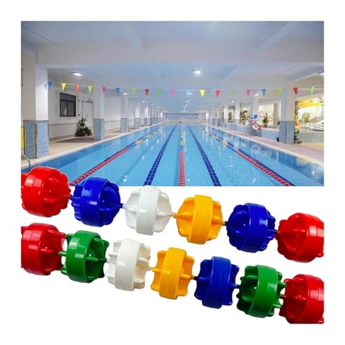 Professionelle Schwimmbahn-Trennwände, Pool-Sicherheitsseil für flache/tiefe Wettbewerbe und Partys, schwimmende Kordel, 15 cm, Schwimmschnüre von Generisch