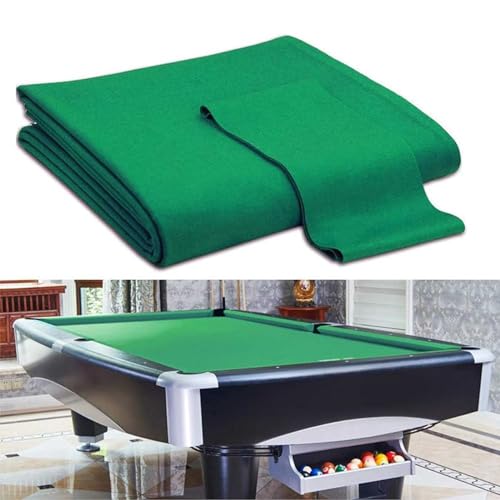 Professionelles Billard-Tischdeckenkissen-Set, 2,4 m, 2,4 m, 2,7 m, Premium-Snookertuch aus Filz für Bars, Clubs, Hotels – Tischabdeckungsset für Billardtische von Generisch