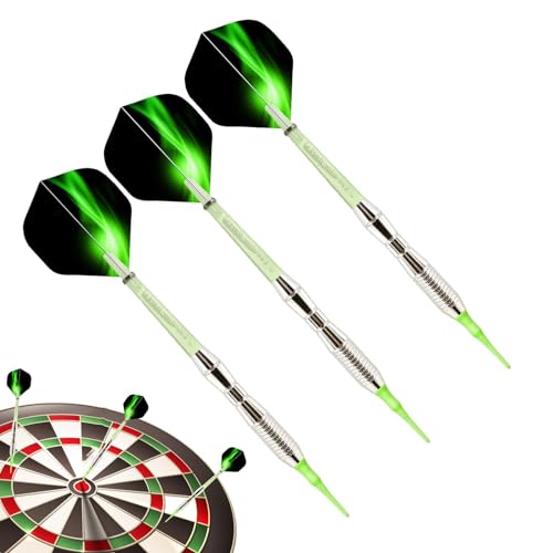 Professionelles Dart-Set – professionelle Dartpfeile mit Farbverlauf, sichere Dartpfeile, bunte Dartpfeile mit weicher Spitze, einzigartige bunte Dart-Flights, weiche Dartpfeile für Party, Freunde von Generisch