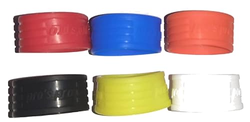 Pros Pro 6 Griffband Abschlussgummi für Tennisschläger bunt Pros Pro 6 Griffband Abschlussgummi für Tennisschläger bunt von Generisch