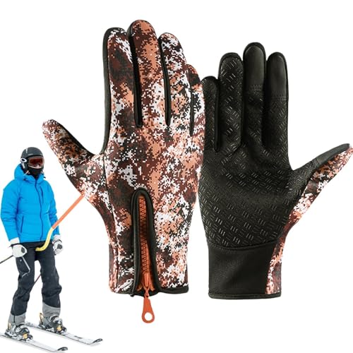 Radfahren Touch Control Fäustlinge, Winter-Radfahren Fäustlinge | 1 Paar Touch Control warme Handschuhe für und Winter,Wasserdichte und winddichte Handschuhe für kaltes Wetter, rutschfeste Kleidung fü von Generisch