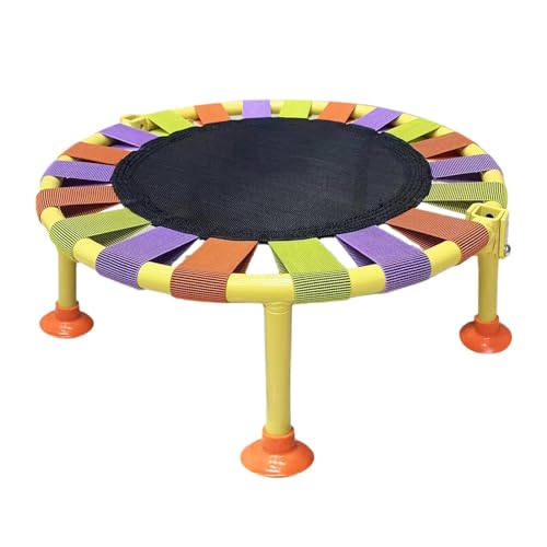 Rebounder Trampolin – Kleines Rebounder Übungstrampolin | Klappbares Sprungbett | leises Trampolin mit 75 kg Tragkraft, faltbares Fitness-Trampolin zum Spielen und Workout von Generisch