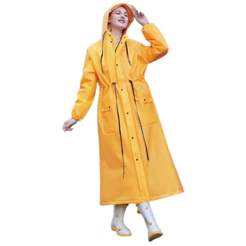 Regenjacke Damen Wasserdicht Atmungsaktiv Wasserdicht Lang Windjacke Übergangsjacke Leicht Frühling wasserdichte Damenjacke Regenmantel Grosse Groessen Einfarbig Dünne Regenjacke Regenparka von Generisch