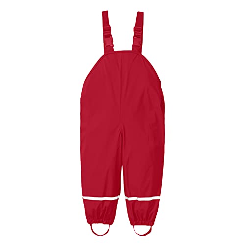 Regenkleidung Kinder Unisex Wasserdicht Regenhose - Outdoorhose Winddicht Regenanzug Outdoor Atmungsaktiv Fahrradhose Regenlatzhose wasserdichte Buddelhose Matschhose Für Mädchen Jungen von Generisch