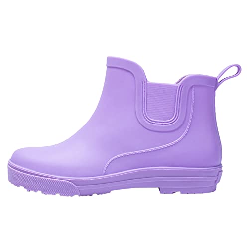 Regenstiefel Damen wasserdichte Kurz Arbeit Regenschuhe Gumischtifel Halbhoch Rain Boots Women Lässig Gummistiefel Gartenschuhe Regenstiefel PVC Halbhohe Stiefel Regenstiefeletten Lila EU 38 Regenstiefel Damen wasserdichte Kurz Arbeit Regenschuhe Gumischtifel Halbhoch Rain Boots Women Lässig Gummistiefel Gartenschuhe Regenstiefel PVC Halbhohe Stiefel Regenstiefeletten Lila EU 38 von Generisch