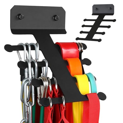 Resistance Rack Band-Aufbewahrungsaufhänger, Organizer Für Fitnessgeräte, Aufbewahrungsorganisator Für Klimmzugbänder, Springseile, Aufbewahrungsregal Fürheim-Fitnessstudio, Rutschfestes Design von Generisch