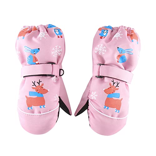 Rosa Handschuhe KostüM Tatzen Handschuhe Seidenhan Ski Outdoor Baby Fäustlinge Kleinkind Schnee Dicke Handschuhe Warme Handschuhe Rosa Handschuhe KostüM Tatzen Handschuhe Seidenhan (Pink, 8-12 Years) von Generisch