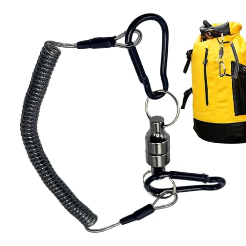 Rucksack-Karabiner-Clip, Bergsteiger-Clips | Leistungsstarke Magnet-Wander-Wasserflaschen-Kletterschnalle | Spulen-Design, sicherer Clip für Wanderwasserflaschen mit starkem Magneten für Camping von Generisch