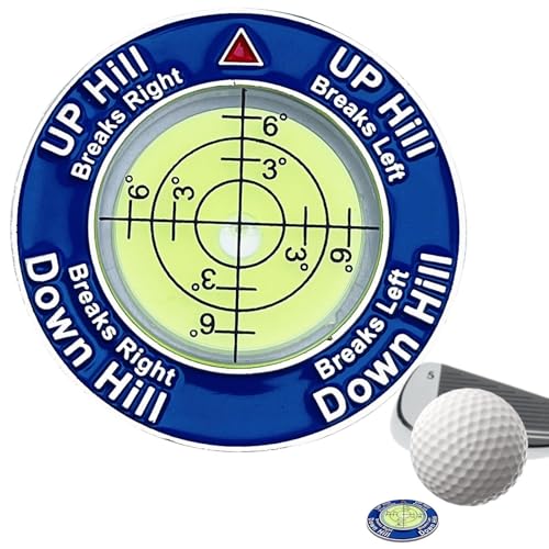 Runder Golf-Leser – Trainingshilfe, grüner Leser, Golf Putt Green Reader | Golf Putt Green Reader Green Reading Tool Putting Alignment Aid, Portable On Course Golf Reader For Son Friends von Generisch