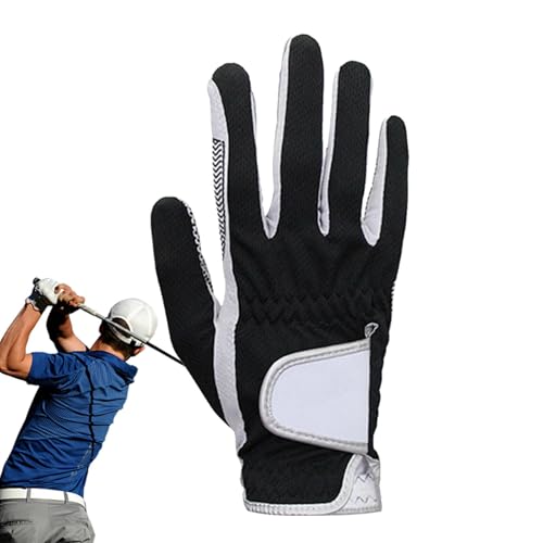 Rutschfeste Handschuhe für Golfer, Links-Rechts-Sport-Golfhandschuhe,Flexible, atmungsaktive Golffäustlinge für die linke oder rechte Hand - Heiße, nasse Wetter-Golfhandschuhe ohne Schweiß für Golfer, von Generisch