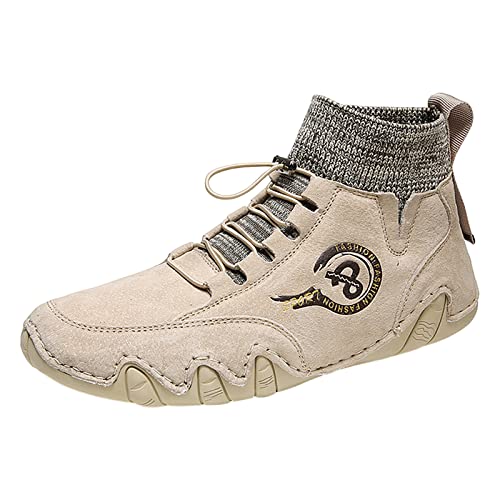 Sale Slip on Schuhe Herren Leichte Sportschuhe Herren Shoes for Men Sportschuhe Herren Fitnessstudio Schuhe Damen Trainingsschuhe Herren Beige，44 von Generisch