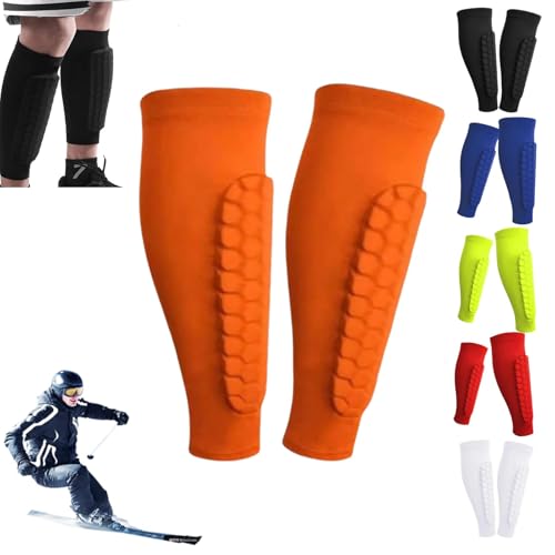 Schienbeinschoner Skifahren,Shin Protector Ski,Ski Schienbeinschoner,Ski Guard Socks,Shindefender Shin Guards,Gel Pad Schienbein,Schienbeinschoner für Fußball,Basketball, Radfahren, Klettern von Generisch