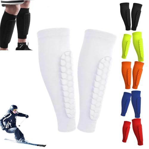 Schienbeinschoner Skifahren,Shin Protector Ski,Ski Schienbeinschoner,Ski Guard Socks,Shindefender Shin Guards,Gel Pad Schienbein,Schienbeinschoner für Fußball,Basketball, Radfahren, Klettern von Generisch