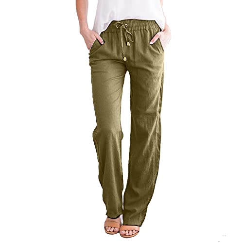 Schlabberhose Damen, Jogginghose Damen Weites Bein, Jogginghose Mädchen Wide Leg Hose Damen Sporthose Hosen Sommer Weites Bein Baggy Yogahose Lang Weite Longlegs Dünne Pants Activewear Für Sport Yoga von Generisch