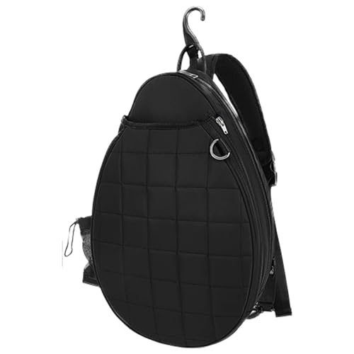 Schlägertasche für Tennis, wasserdichte, staubdichte Sporttasche, Rucksack für Sportausrüstung, abnehmbares Schloss, wasserabweisend, mit Brustgittern bedruckte Tennis-Schultertasche, elastisch für Ba von Generisch