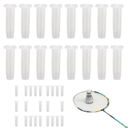 Schlagfester Schutz Für Badminton-Saiten | Ersatzösen Aus Transparentem Nylon Für Rackets,Schutzrohr Für Einsteiger Schlagfester Schutz Für Badminton-Saiten | Ersatzösen Aus Transparentem Nylon Für Rackets,Schutzrohr Für Einsteiger von Generisch