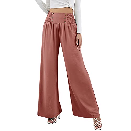 Schlaghose Damen Stretch Yogahose - Flared Leggings Bequem Große Größen Yoga-Hosen Schlag Lässige Jogginghose Sweatpants Weites Bein Athletic Sweat Pants Casual Workout Hose Mit Taschen von Generisch